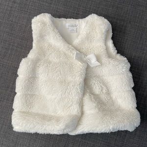 Mud Pie Baby Faux Fur Vest